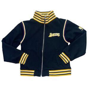 Vintage Reebok Los Angeles Lakers NBA Jacket Coat Youth Large 14/16 Full Zip